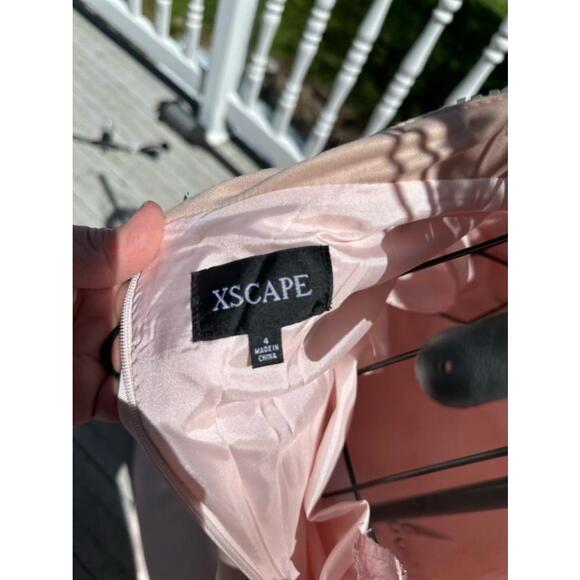 Women's Xscape Pink Prom Dress Size 4 - Picture 5 of 5